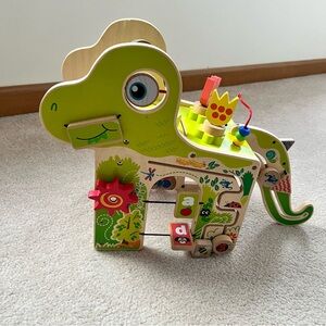 Manhattan Toy Playful Dino Wooden Activity Center Preschool Montessori